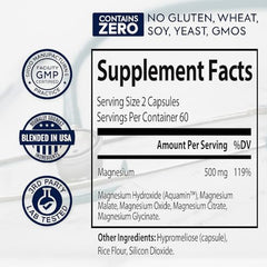 ZnS Health magnesium capsules promote easy swallowing and daily balance.