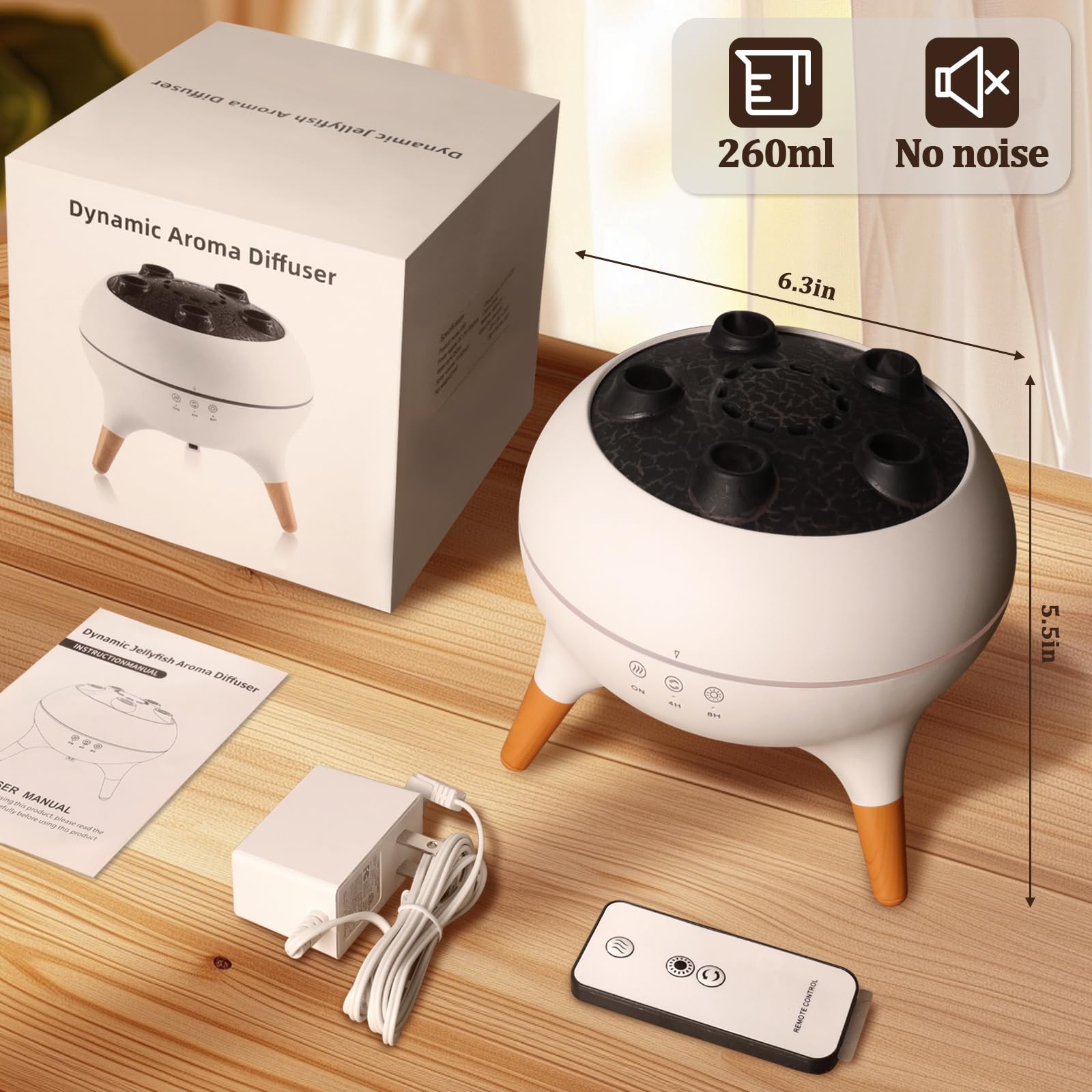 Znvyxhom Direct Spray Diffuser minimizes surface moisture while humidifying.