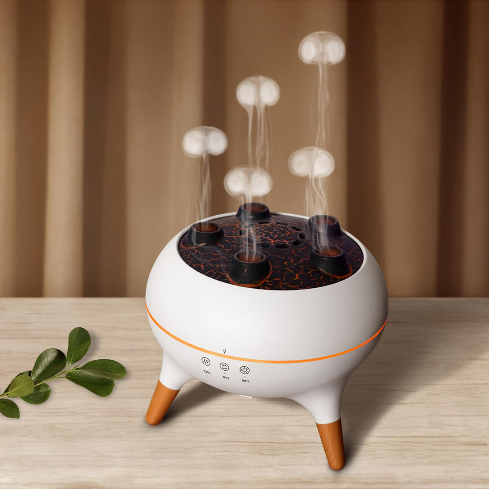 Znvyxhom Jellyfish Rhythm Diffuser with jellyfish-like mist for relaxing ambiance.