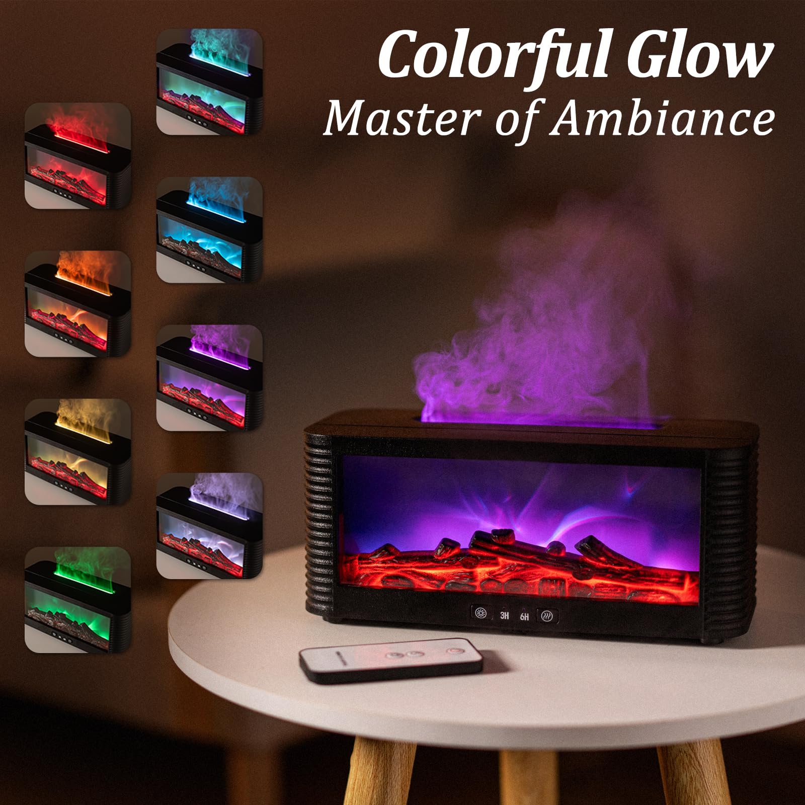 Znvyxhom ultrasonic diffuser delivering quiet aromatherapy.