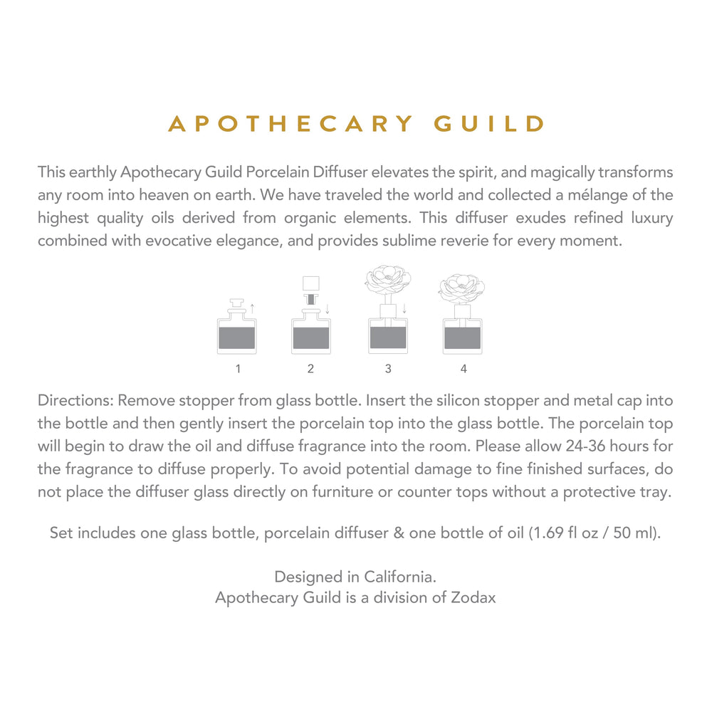 Zodax Apothecary Guild Metal collar cap close-up signals premium craftsmanship