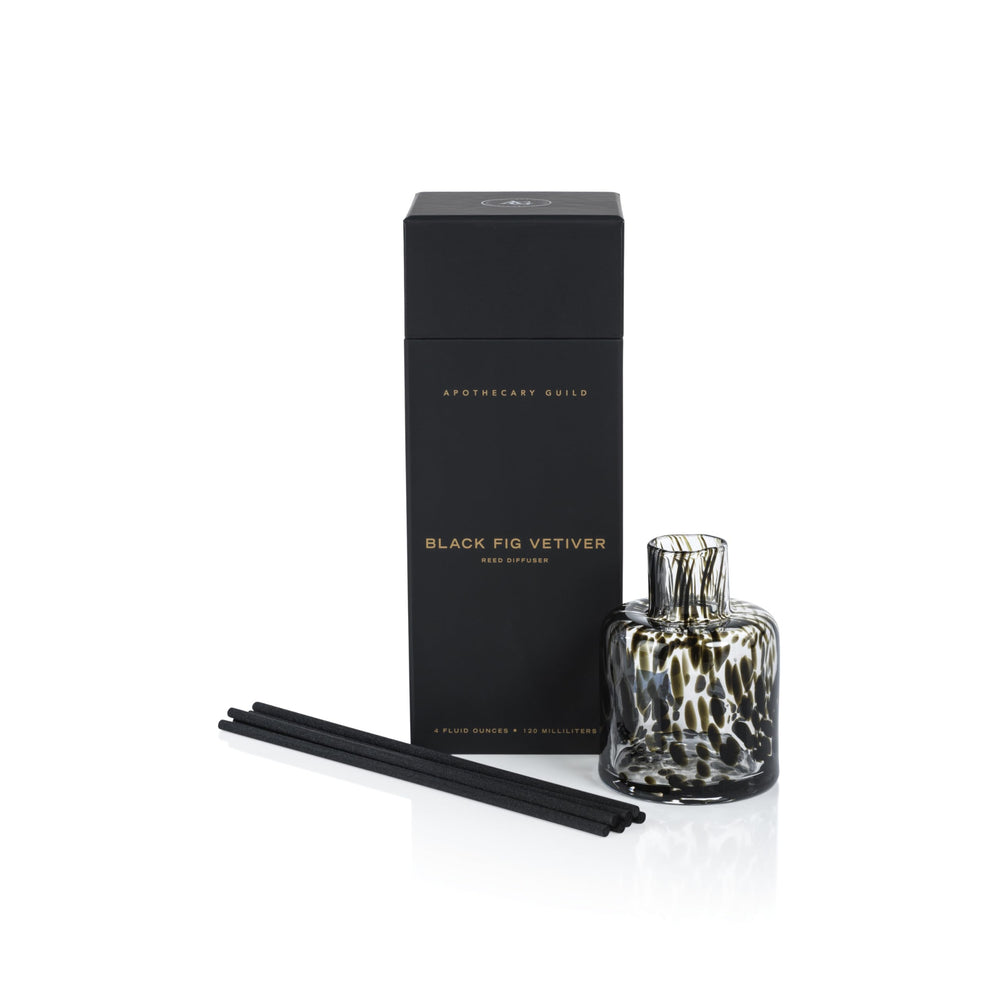 Zodax Apothecary Guild reed diffuser set with reeds ready to fragrance a room.
