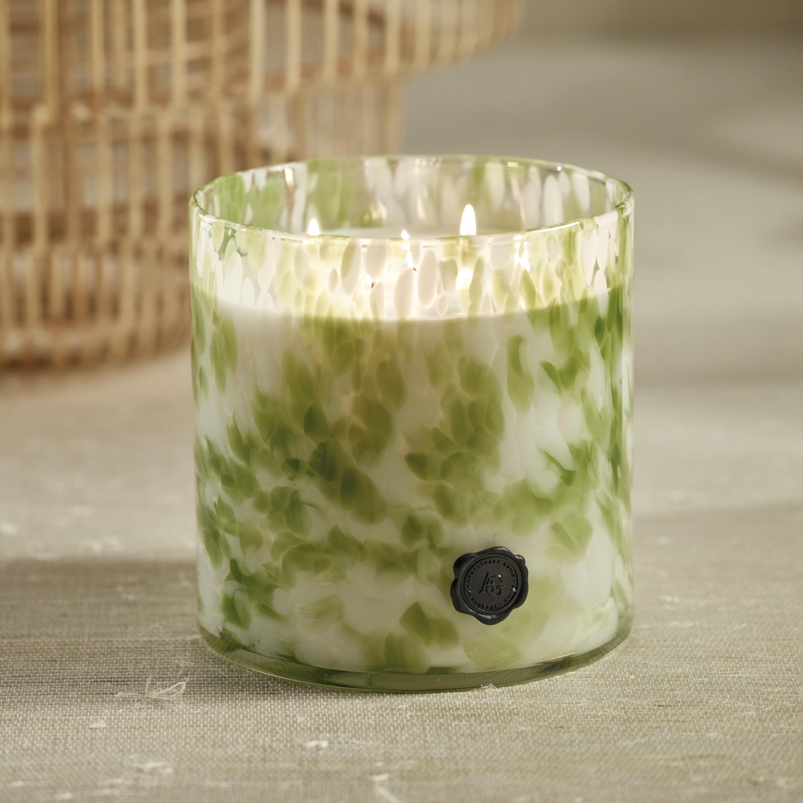 Zodax Apothecary Guild 5-wick opal jar candle delivers even fragrance