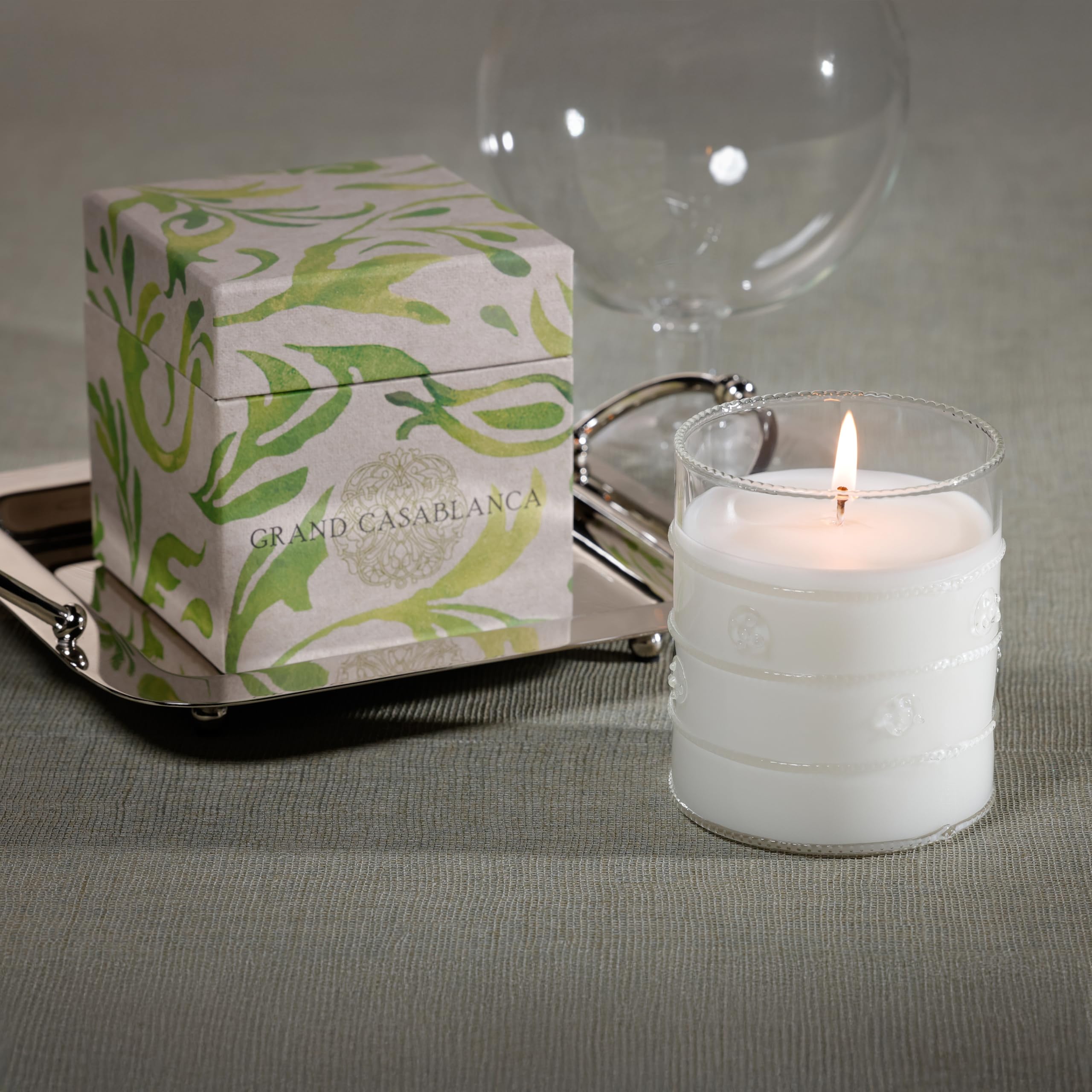 Zodax Grand Casablanca gift box candle ready for gifting