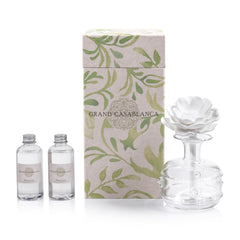 Zodax Grand Casablanca diffuser bottle in glass offers steady fragrance distribution.