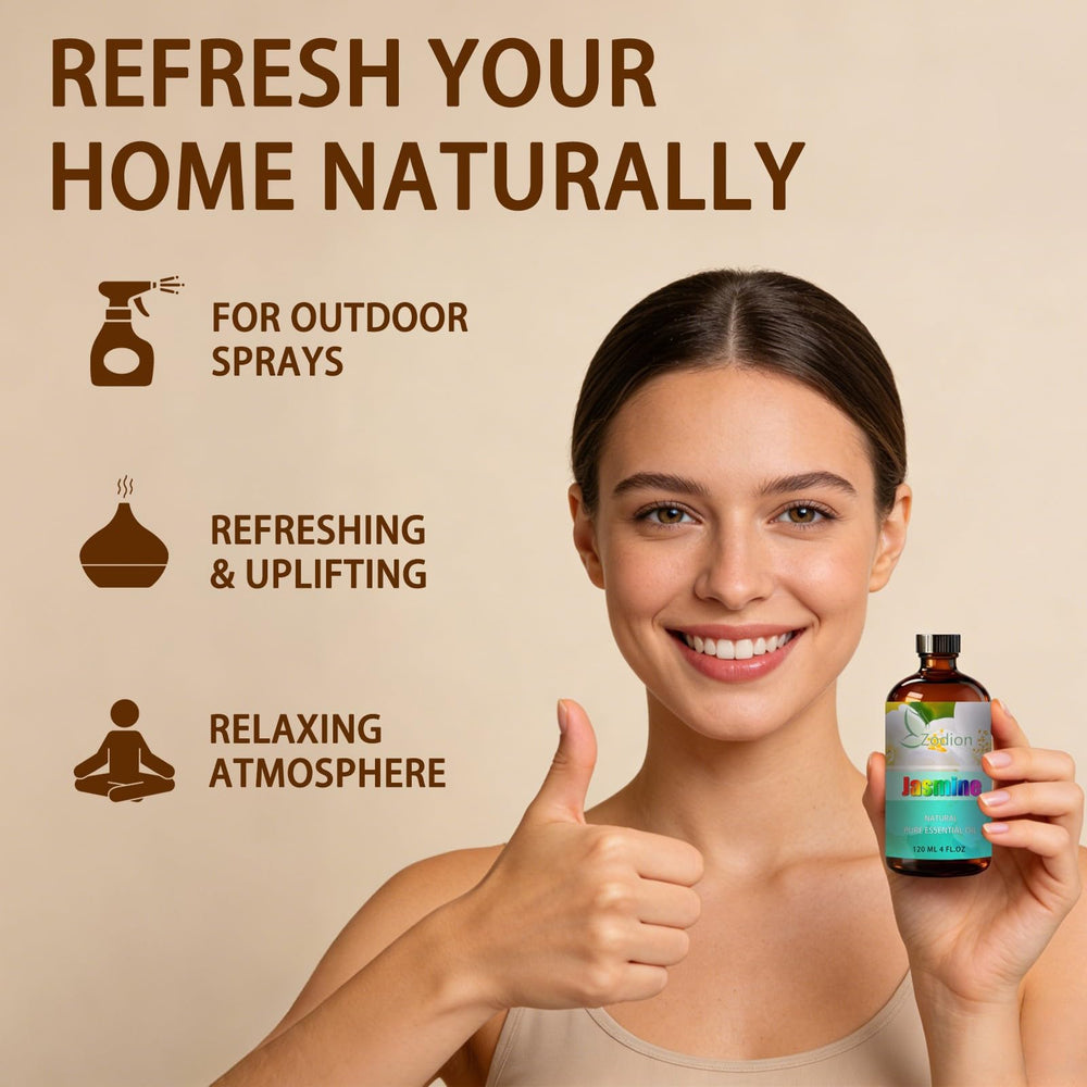 ZODION Jasmine oil for DIY candles and soaps enriches handcrafted fragrances.