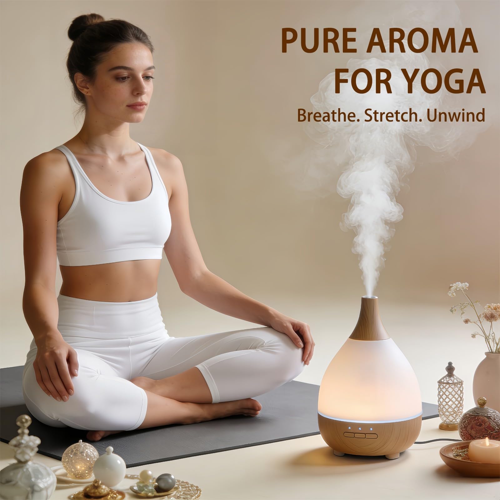 ZODION Peppermint essential oil diffuser promotes focus and calm
