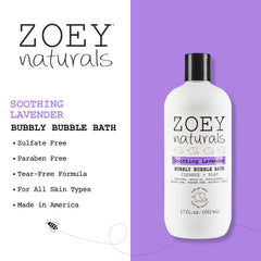 Zoey Naturals bubble bath pump, easy tear-free application during bath.