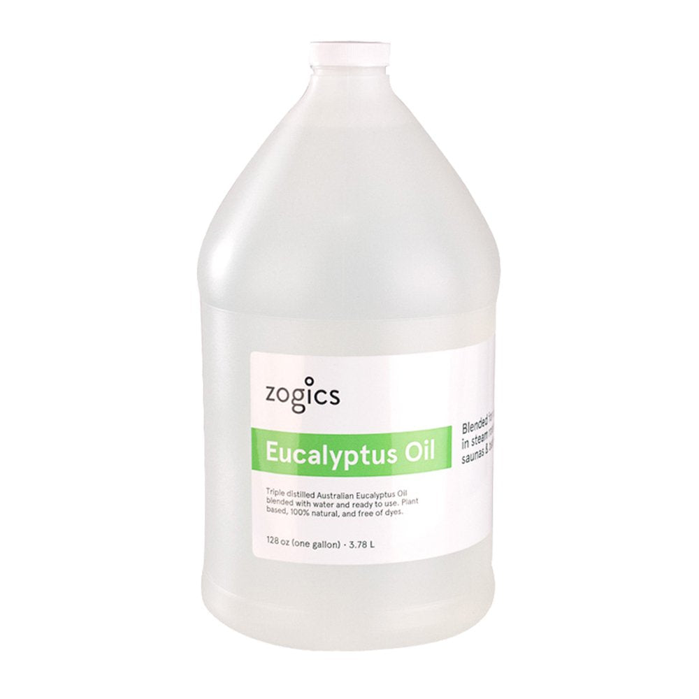 Zogics eucalyptus oil spray for steam rooms highlights ready-to-use convenience.
