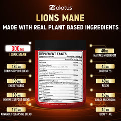 Zolotus 35in1 bottle with herbs emphasizing natural formulation.