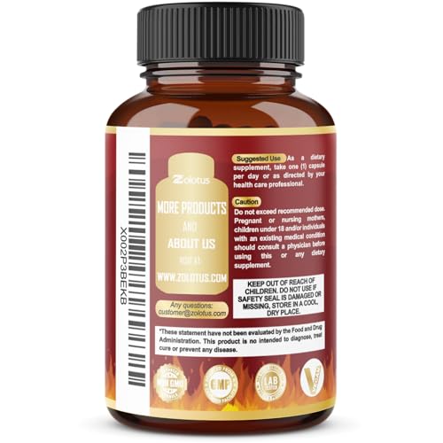 Zolotus capsules poured from bottle illustrate easy daily use.