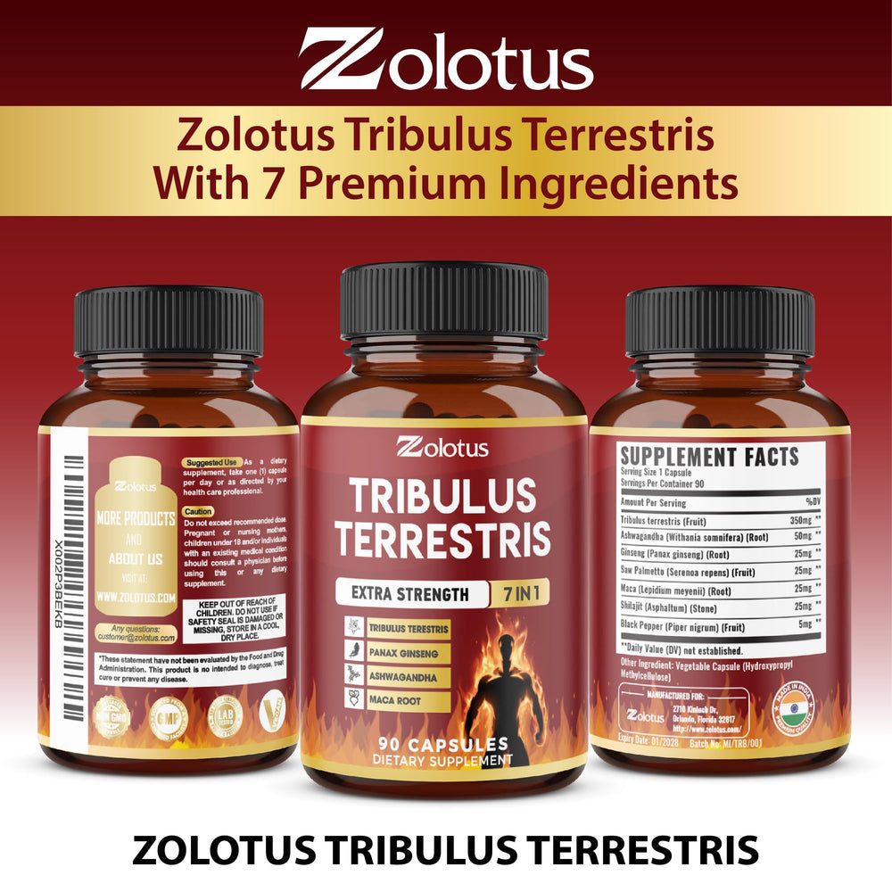 Zolotus packaging and capsules highlight a three-month supply.