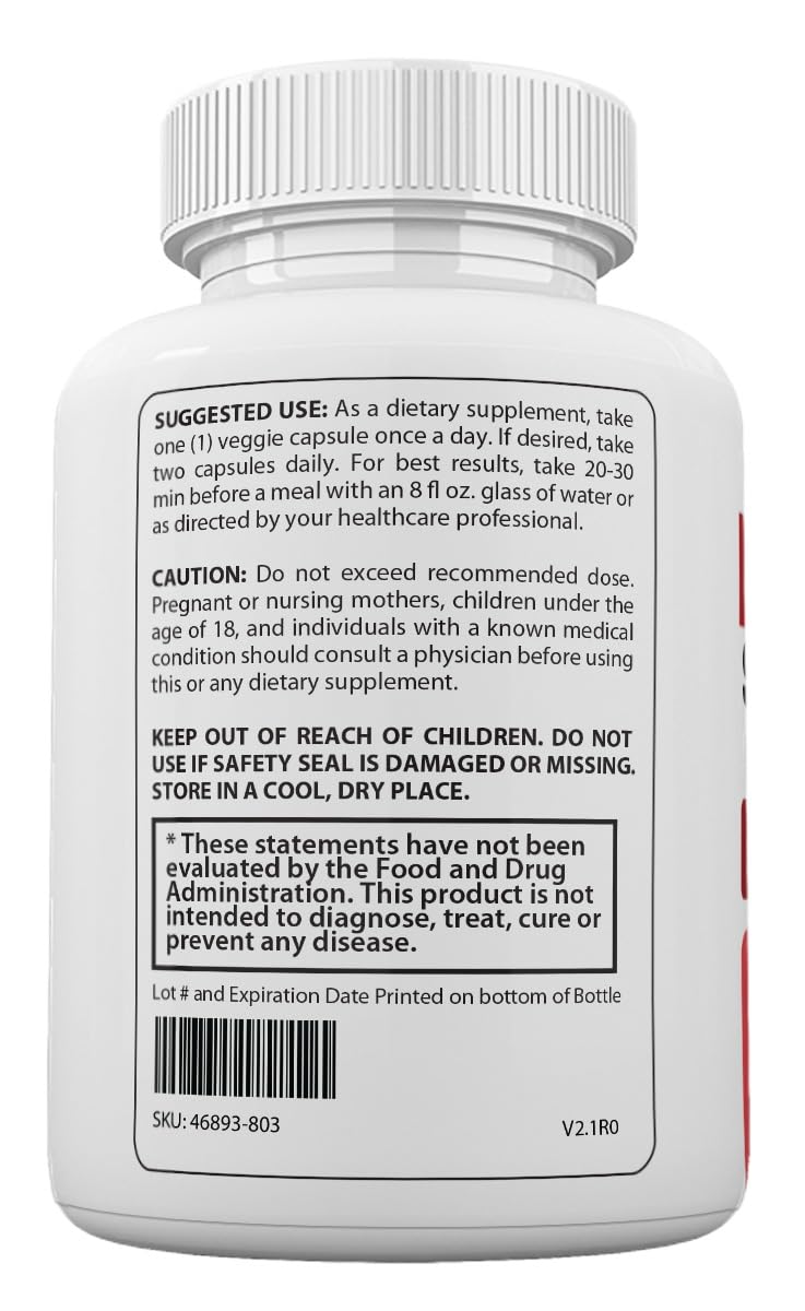 Zonata Blood Stabilizer Capsules packaging label emphasizing quality ingredients