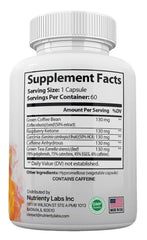 Zonata Fitburn label closeup highlighting ingredients and directions