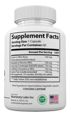 Zonata SeroBurn capsules label closeup highlights quality ingredients.