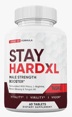 Zonata Stay Hard XL bottle on a white surface promoting daily vitality.
