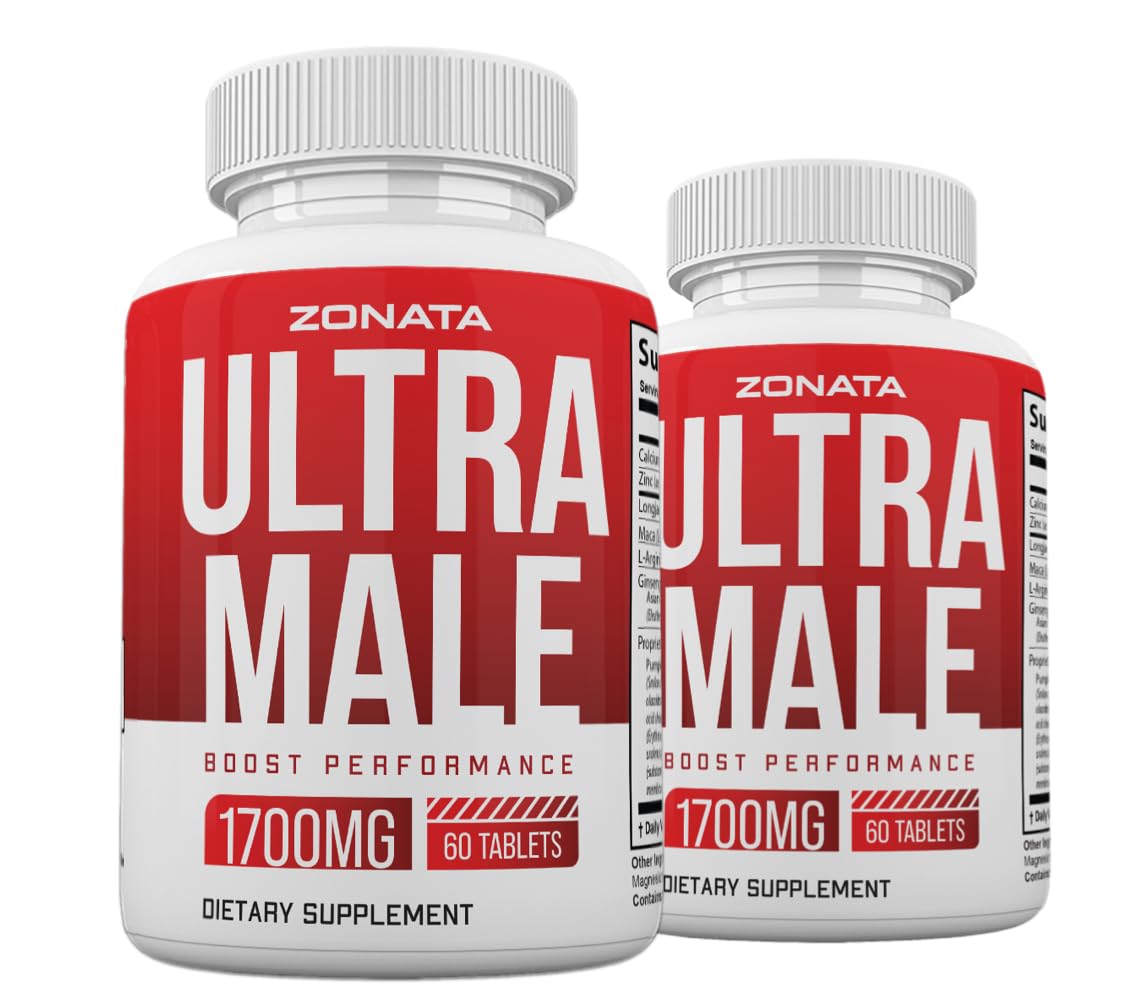 Zonata Ultra Male pills packshot shows the 2-pack for daily use.