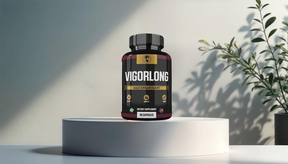 Zonata Vigor Long bottle side reveals 90 capsules for daily use.