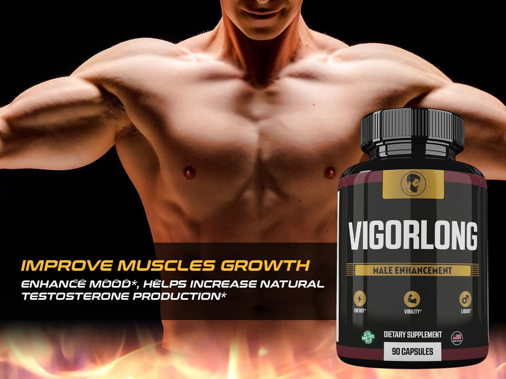 Zonata Vigor Long capsules close-up highlights compact, easy-to-take pills.