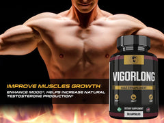 Zonata Vigor Long capsules close-up highlights compact, easy-to-take pills.