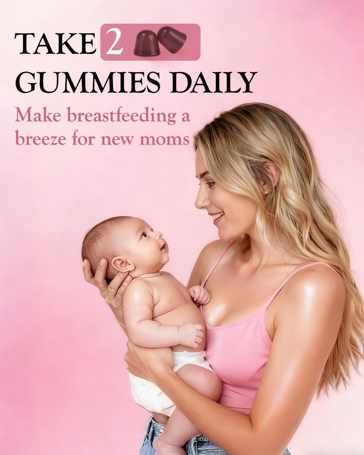 ZonaVitalis bottle showing two gummy daily serving for easy routine.