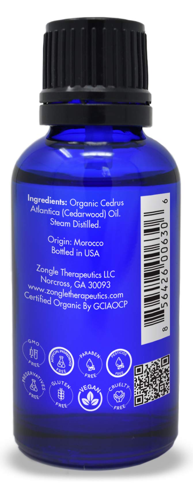 DIY skincare blend including Zongle Therapeutics cedarwood oil.