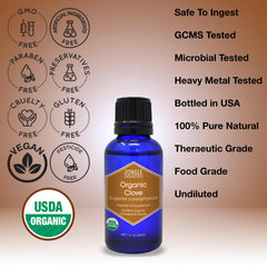 Organic clove buds from Zongle Therapeutics for aromatic use.