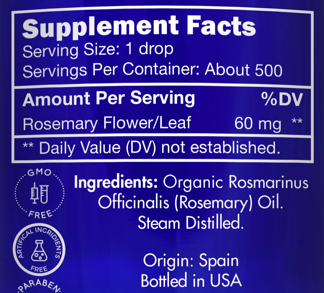 Zongle Therapeutics rosemary oil dropper for precise dosing in hair and skin care