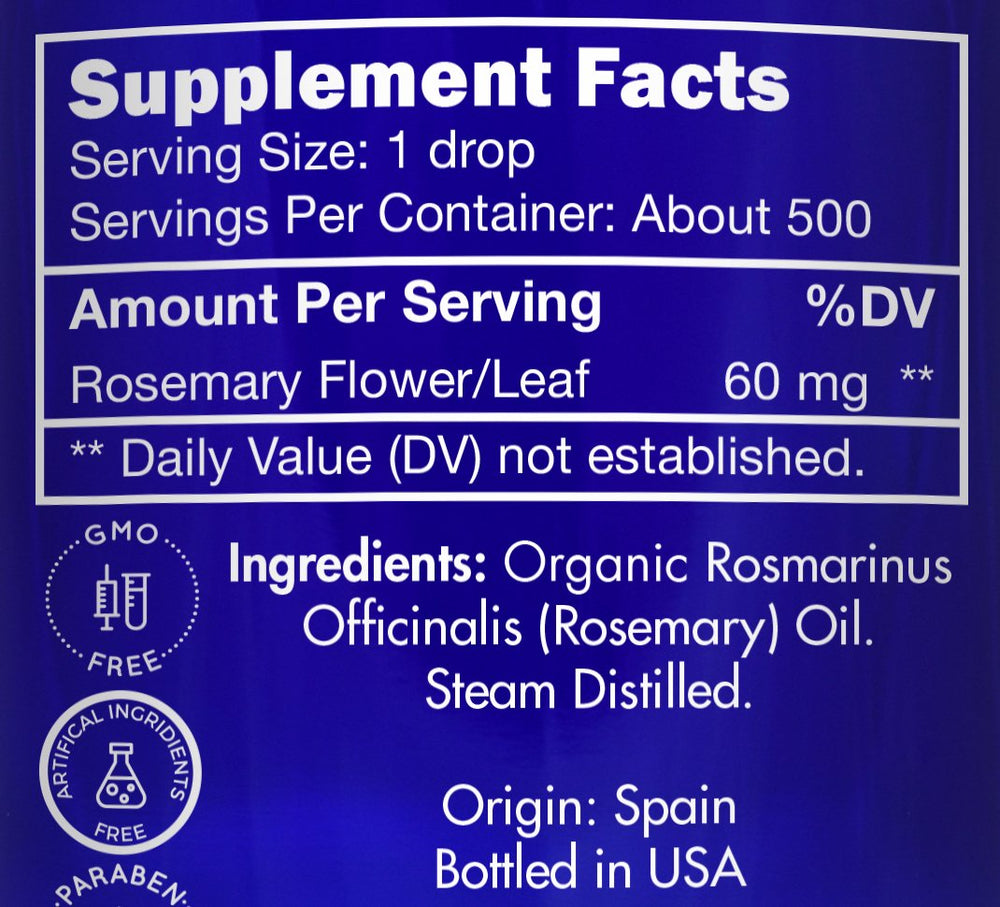 Zongle Therapeutics rosemary oil dropper for precise dosing in hair and skin care