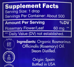 Zongle Therapeutics rosemary oil dropper for precise dosing in hair and skin care