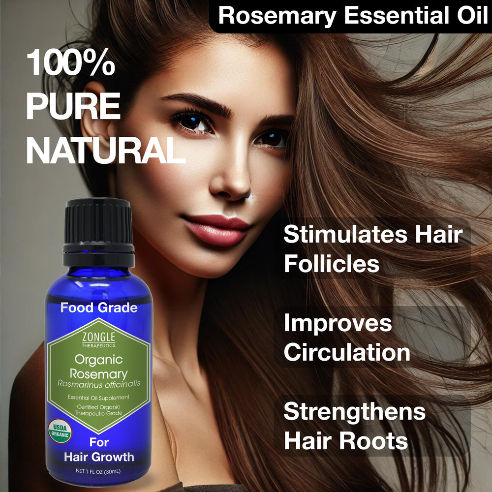 Zongle Therapeutics rosemary oil scalp-application demonstrates refreshing hair care routine