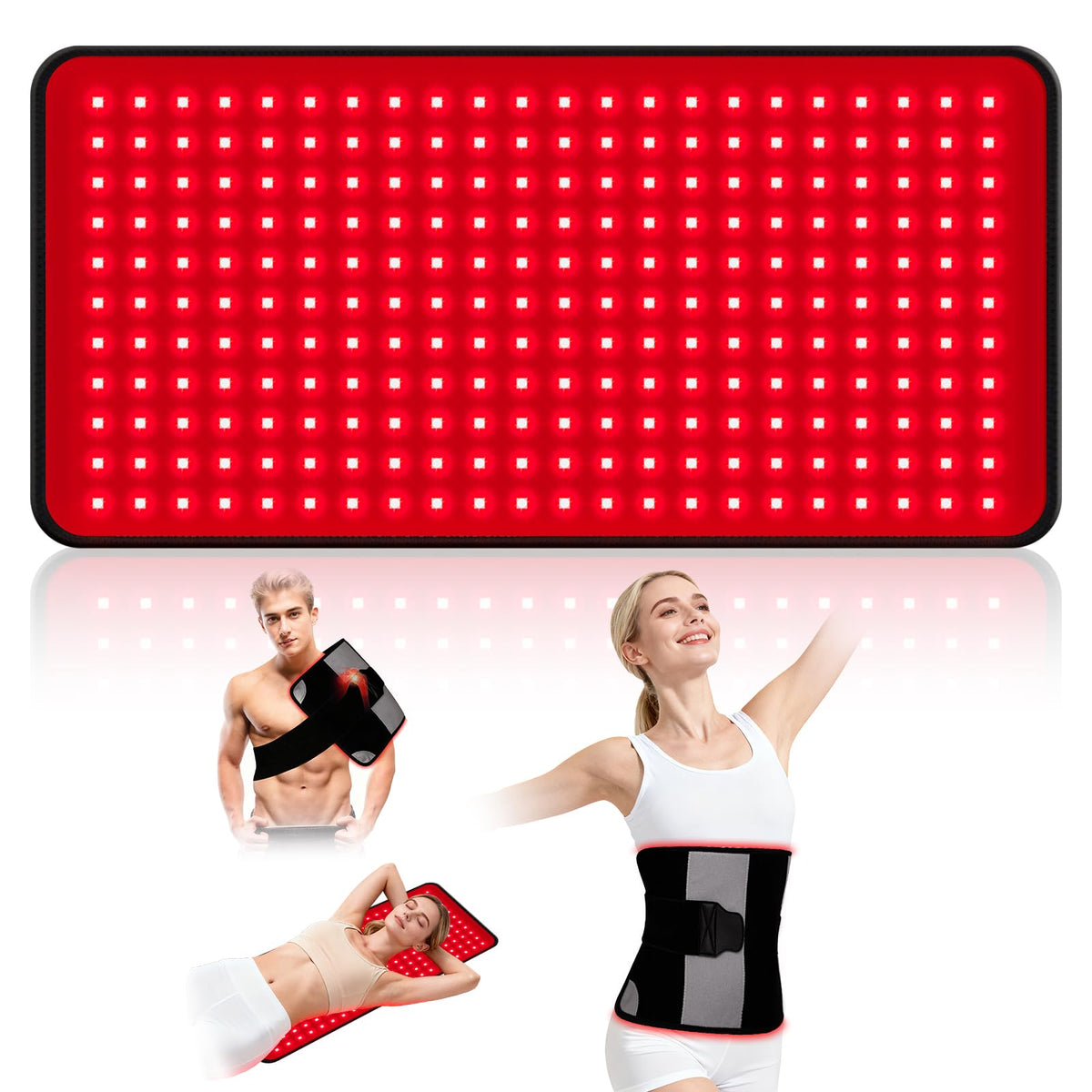 ZonGym red light therapy pad back for targeted relief and relaxation