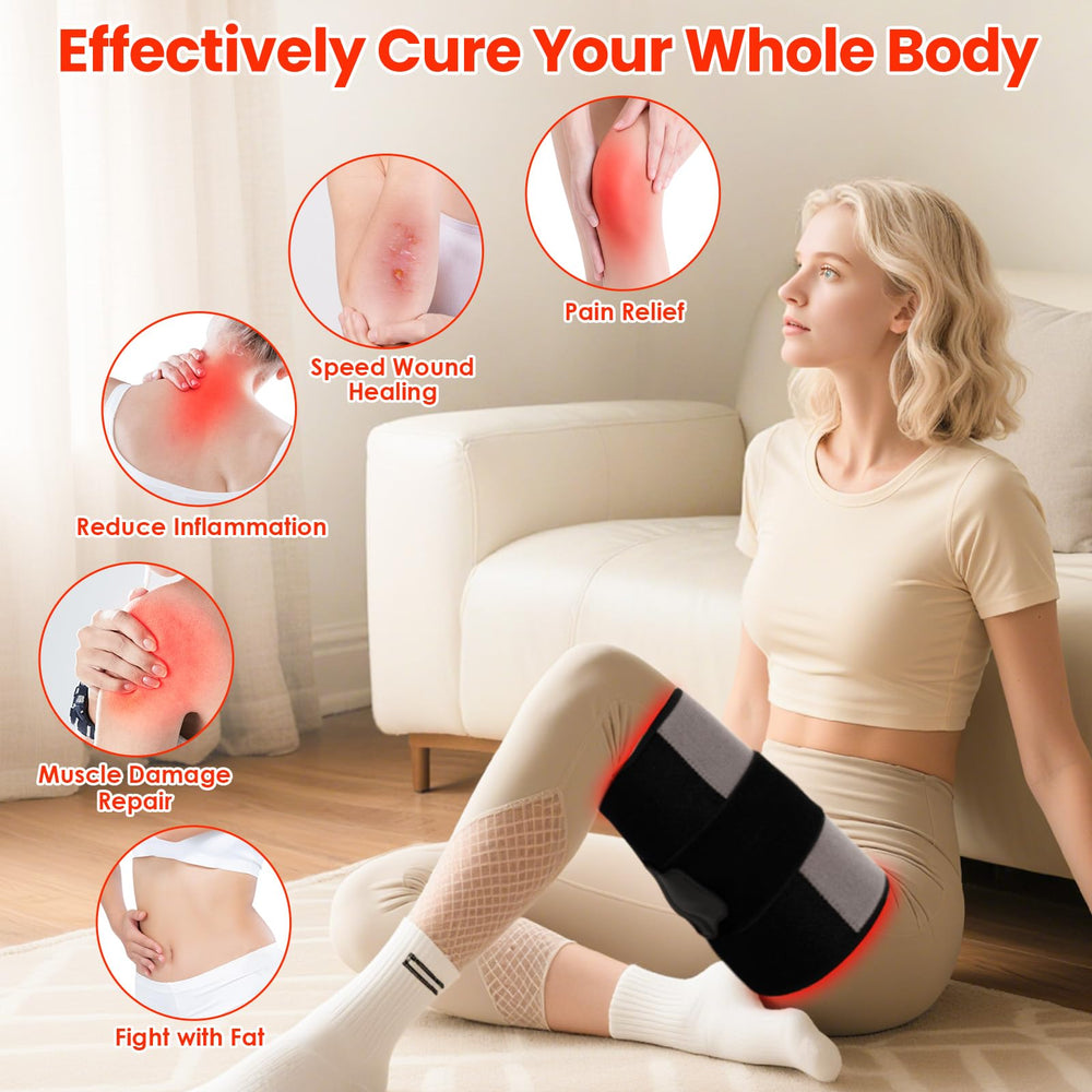 ZonGym red light therapy pad knee joint soothes soreness during activity