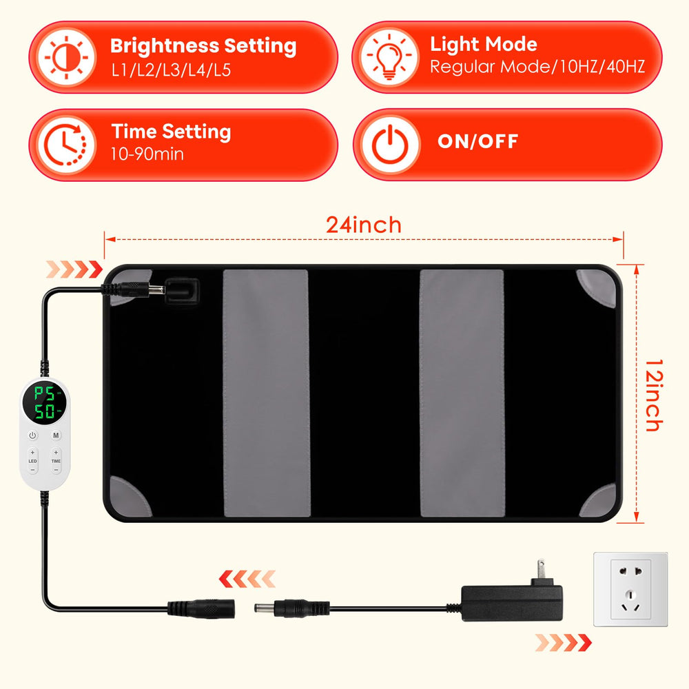 ZonGym red light therapy pad surface adapts to body contours