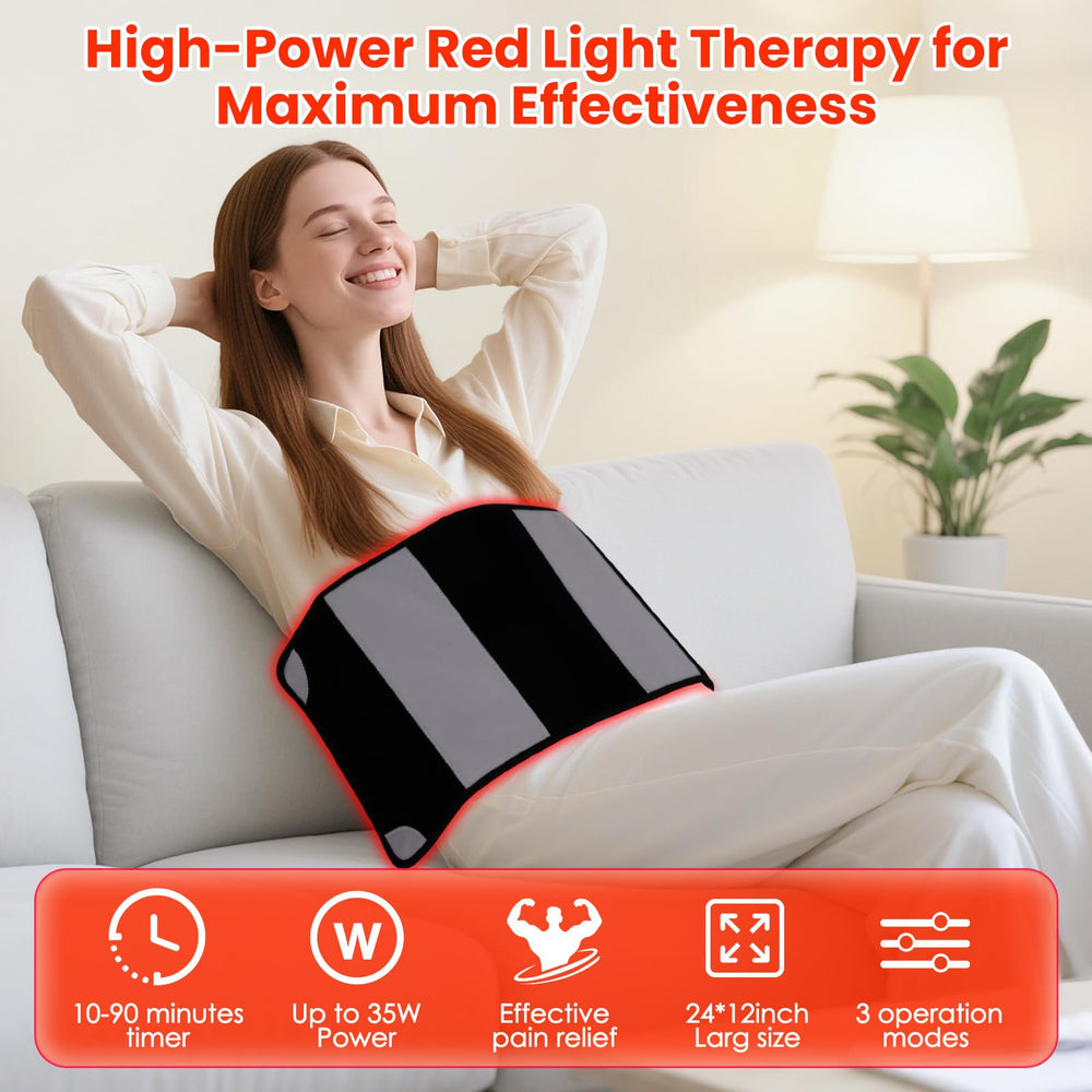ZonGym red light therapy pad waist eases tension and supports recovery