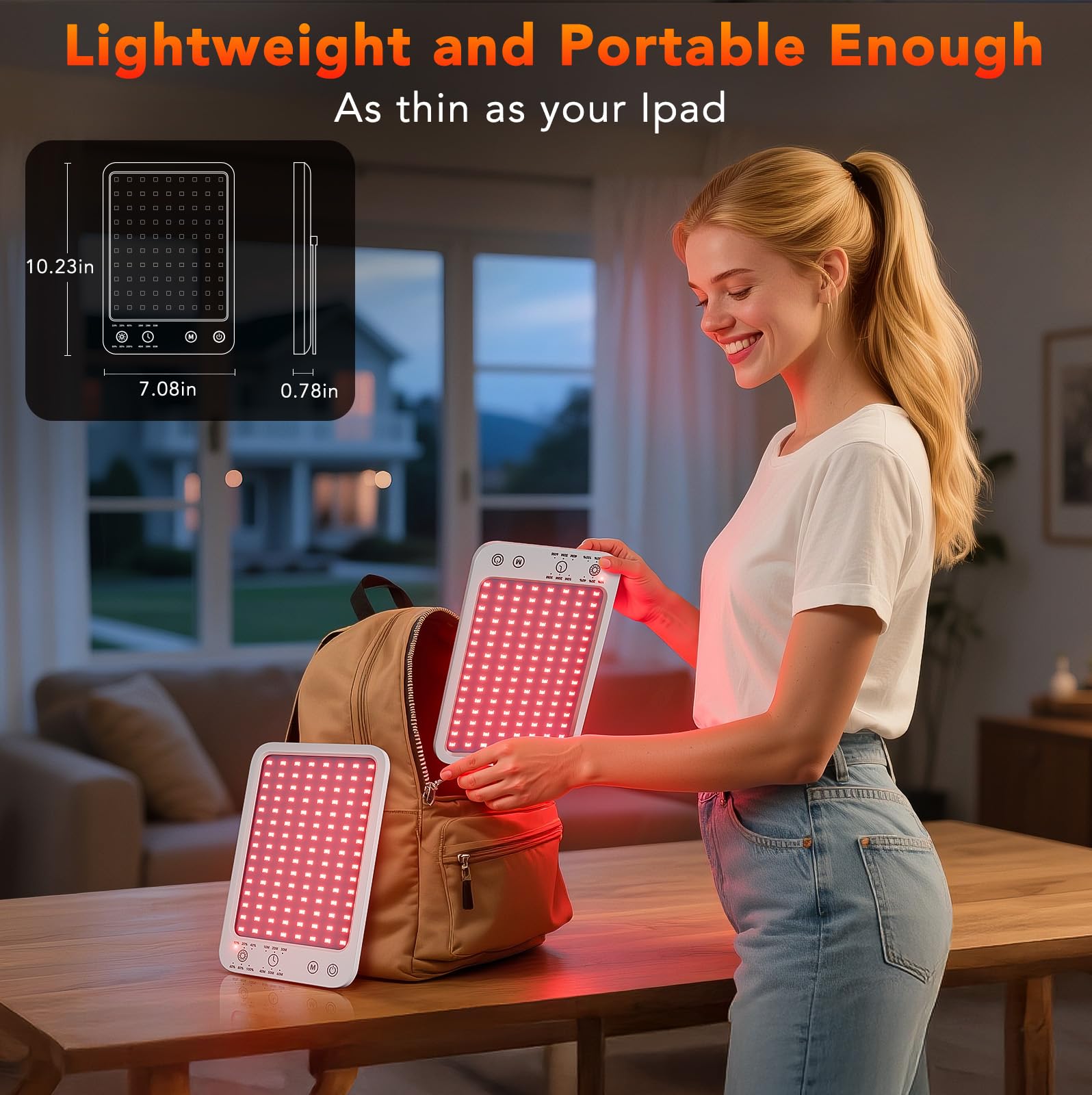 ZonGym gift-packaging-ready red light therapy panel for wellness enthusiasts.