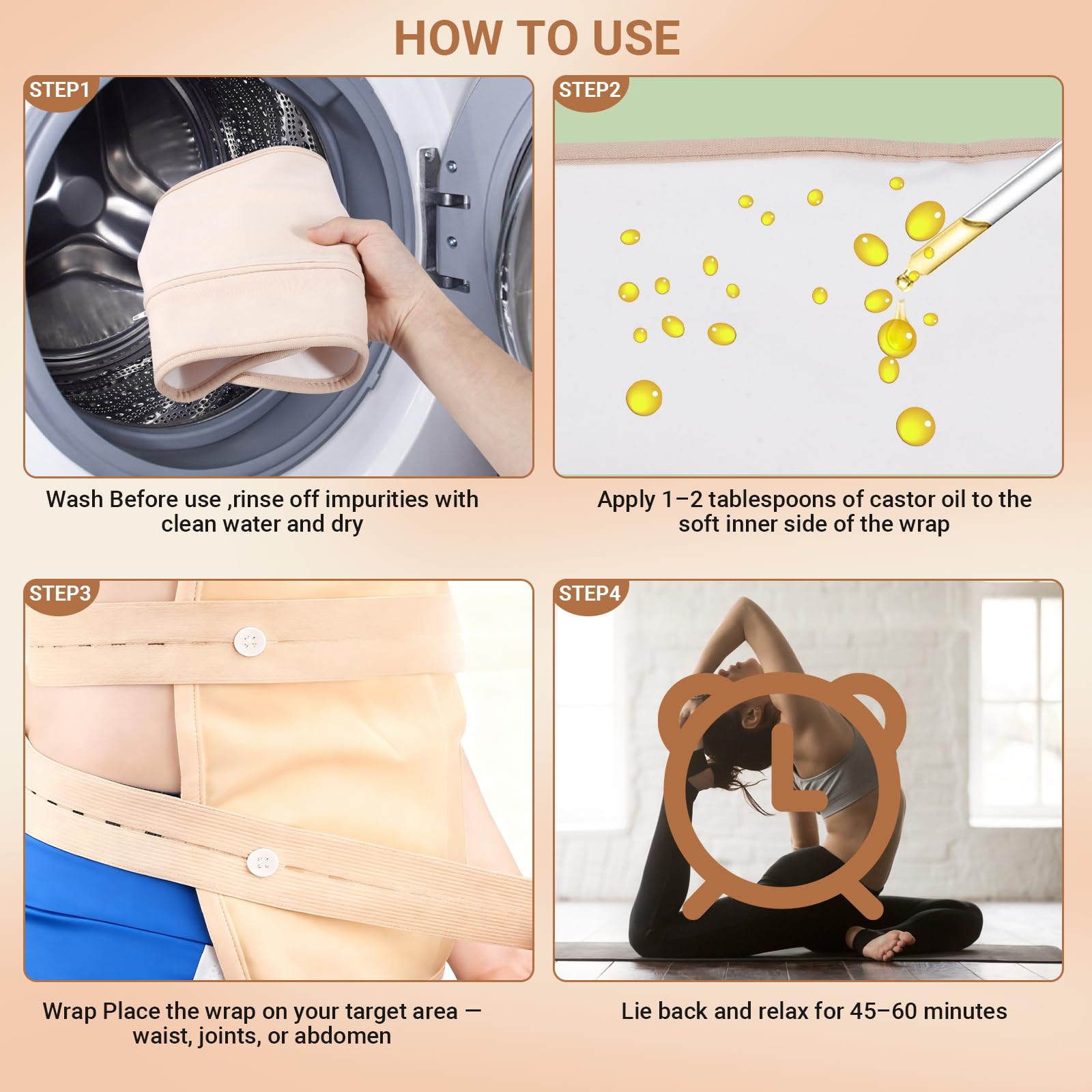 ZONZEE adjustable elastic strap aids secure wrap during use.