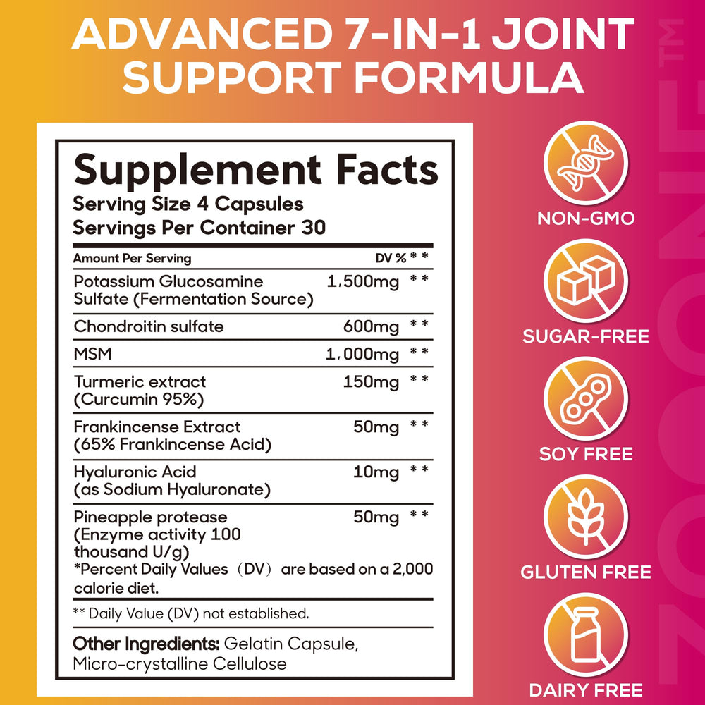 Zooone Advanced Joint Support facility quality badge indicating certified production