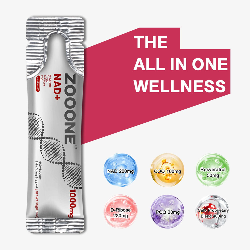 Zooone NAD+ active routine suggesting vibrant lifestyle and sustained energy