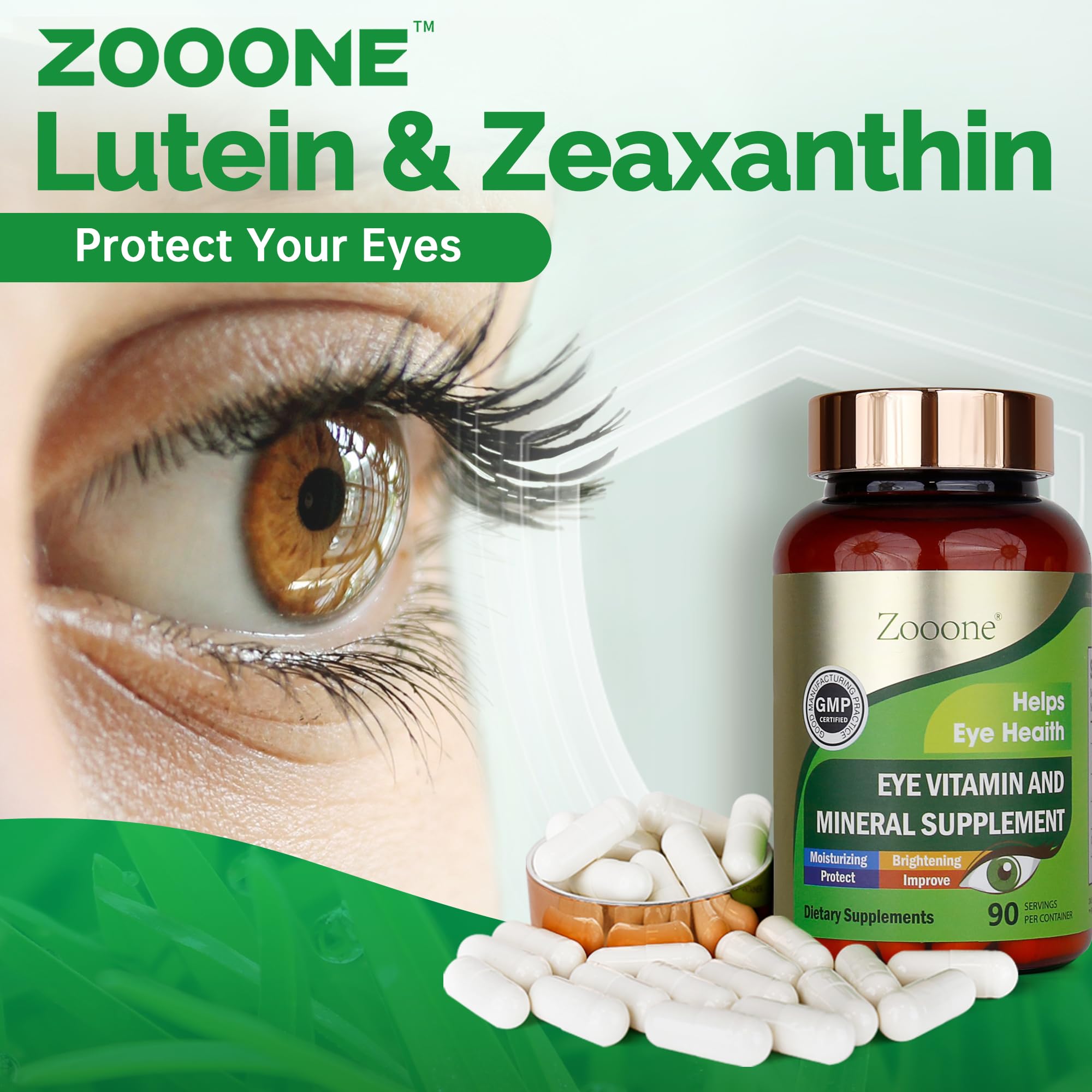 Zooone packaging designed for adults and seniors seeking eye support