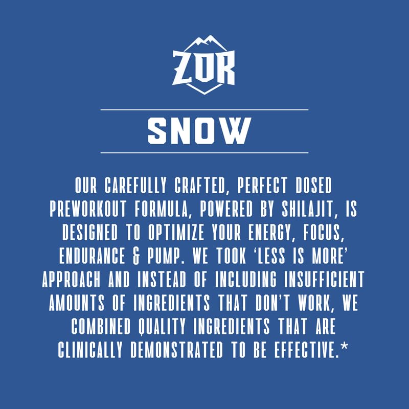 ZOR Labs Snow energy and focus support for workouts.