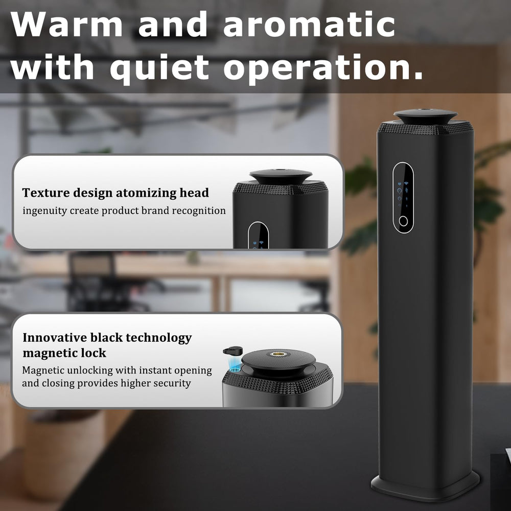 ZORALM Tower Diffuser quiet operation under 34dB for undisturbed work or rest