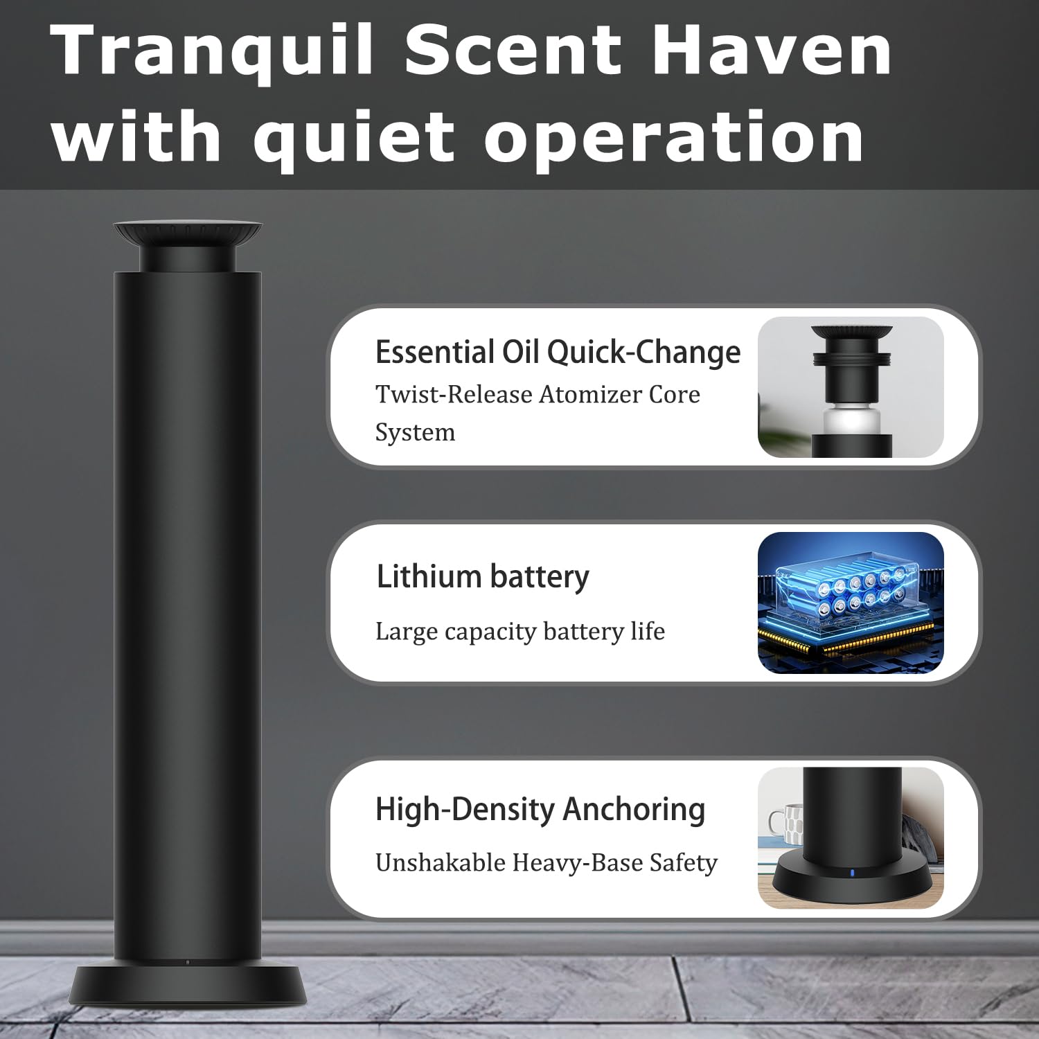 ZORALM ultra-quiet operation keeps environments peaceful.