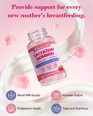 Zorentique Lactation Gummies Raspberry close-up highlights tasty, easy daily nourishment for nursing moms.