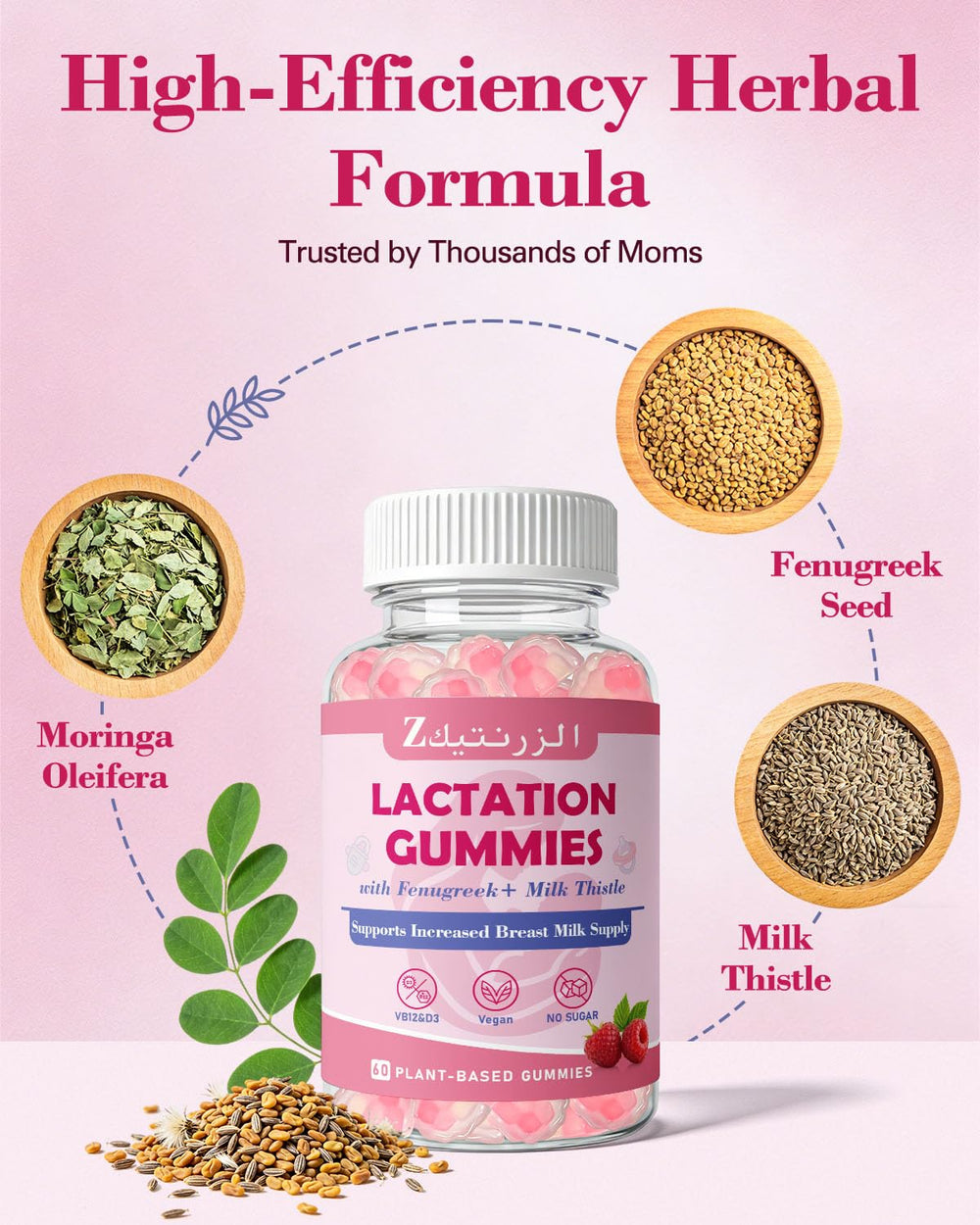 Zorentique milk thistle ingredient: balanced lactation support through a plant-based blend.