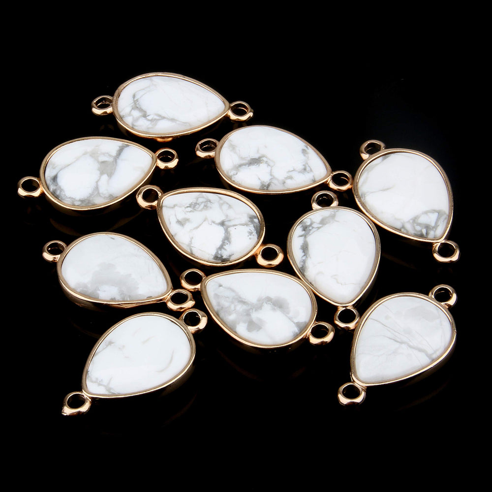 Zotoone mixed-color stone pendant link for versatile beading projects.
