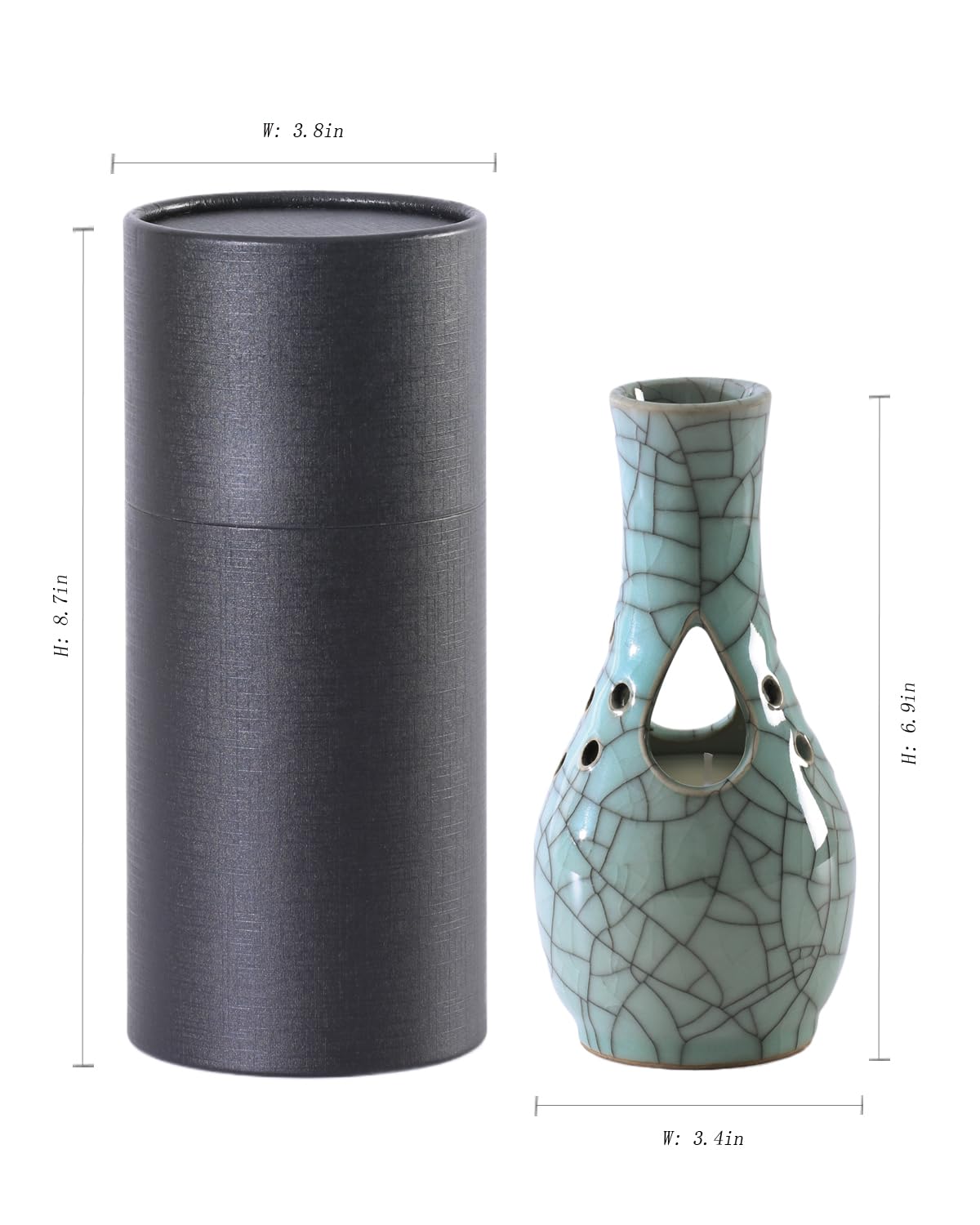 ZOVIE Grapefruit Candle-Vase doubles as a decorative vase after use.