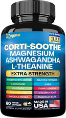 Zoyava Corti-Soothe bottle front showing cortisol support for daily calm