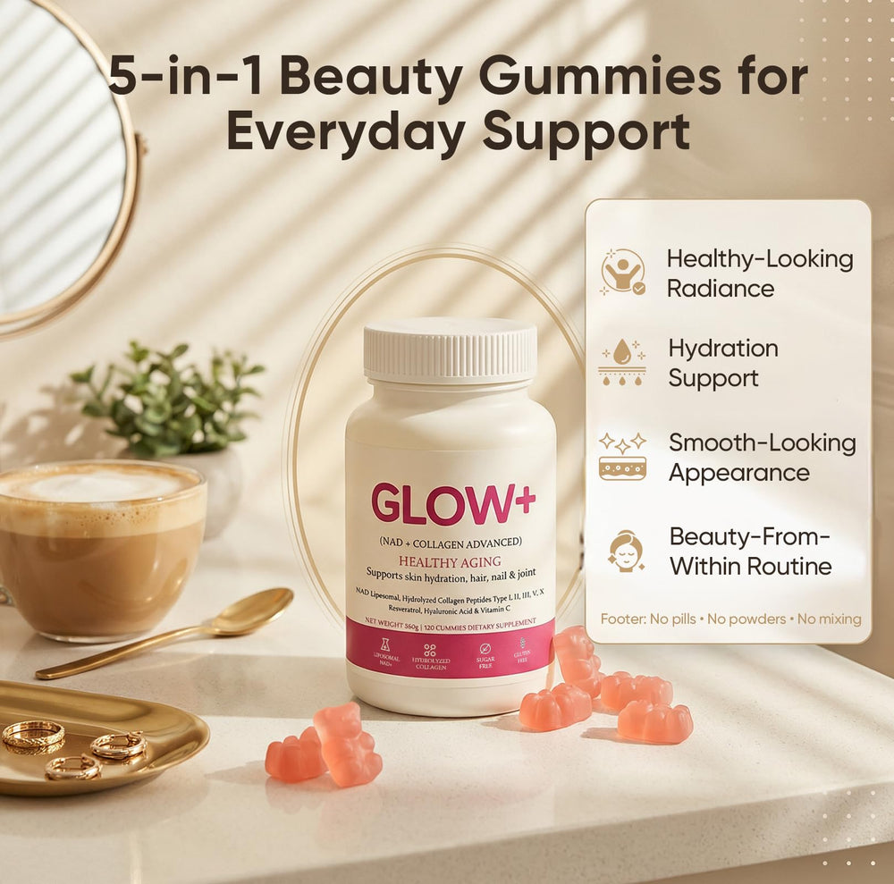 ZRRTXV JoviGLOW+ gummies close up highlighting soft texture and fruity taste.