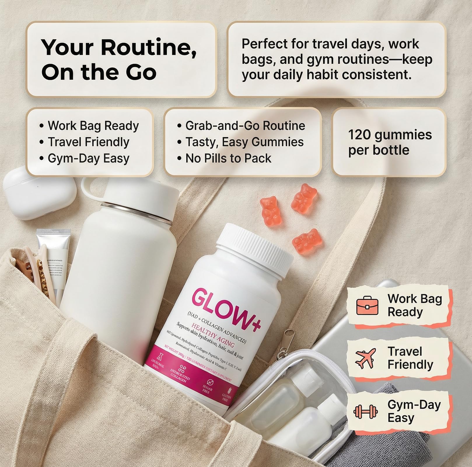ZRRTXV JoviGLOW+ resveratrol ingredient suggesting an antioxidant friendly routine.